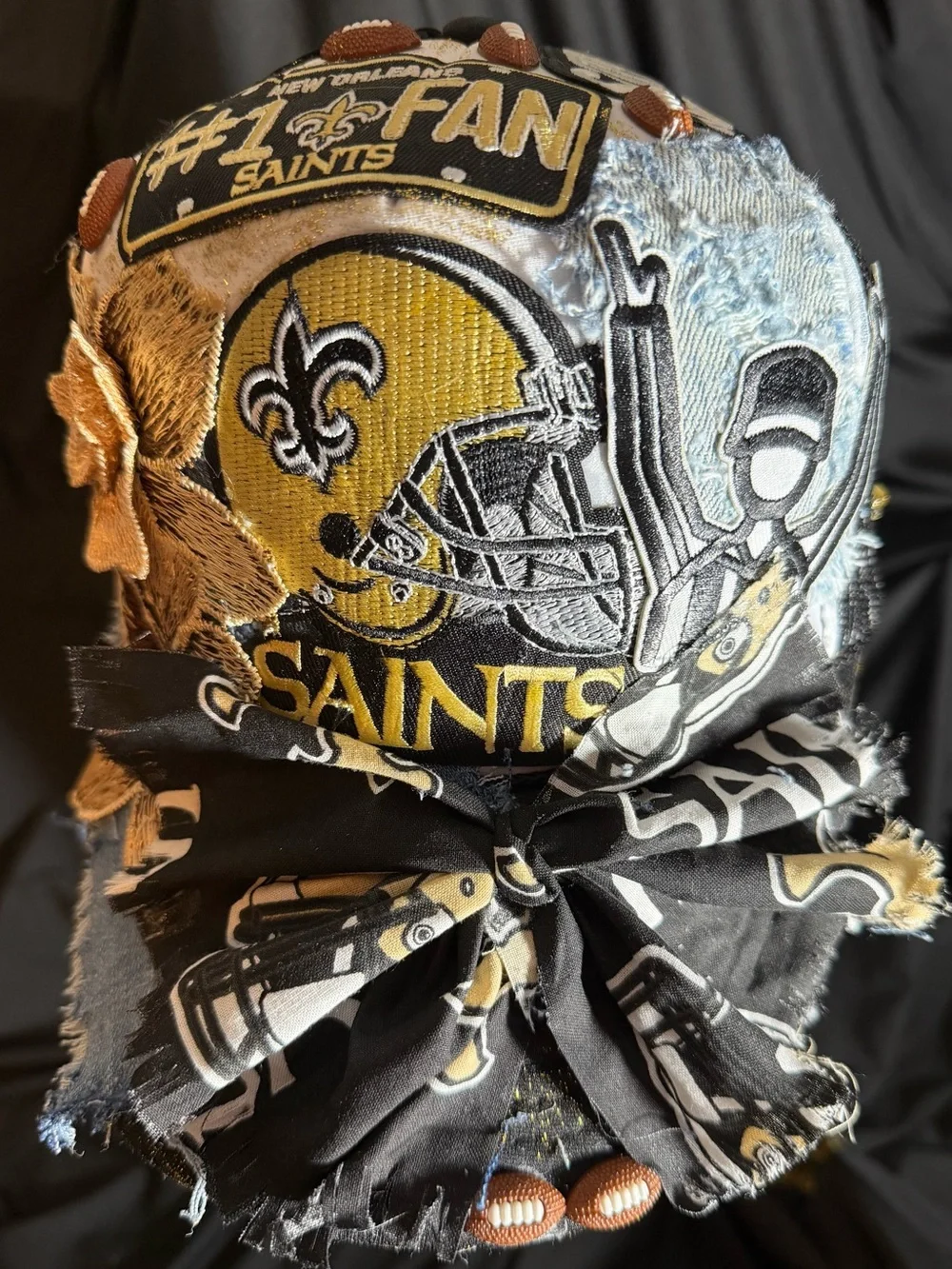 Black & Gold Kids Bandana Bottoms